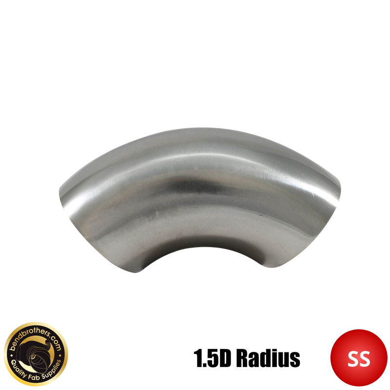 Load image into Gallery viewer, 2.5" (63mm) 304 Stainless Steel 90° Elbow - 1.5D Radius - 1.6mm Wall - Un-prepped