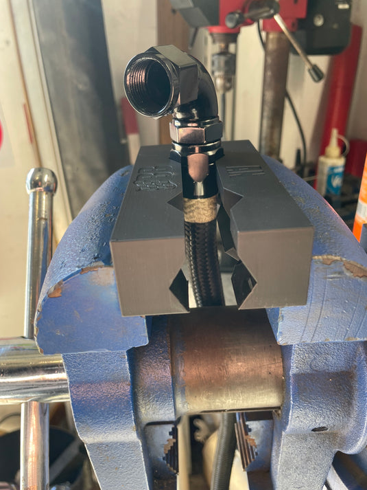AN Fitting Soft Jaws Bolt On Fits 5" Vice With Bolt Spacing from 53.5 to 82mm