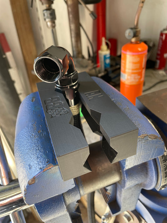 AN Fitting Soft Jaws Bolt On Fits 5" Vice With Bolt Spacing from 53.5 to 82mm