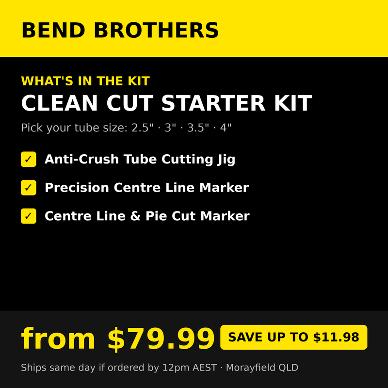 Load image into Gallery viewer, Clean Cut Starter Kit – Tube Jig + Centre Line + Pie Cut Marker
