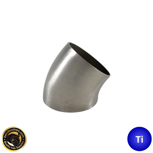 63 mm (2,5 Zoll) Titan-45°-Bogen, dorngebogen – 1,2D Radius – 1,2 mm Wandstärke