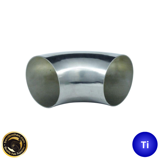 76mm Titan 90° Rohrbogen (mandrelgebogen) - 1.2D Radius - 1.2mm Wandstärke