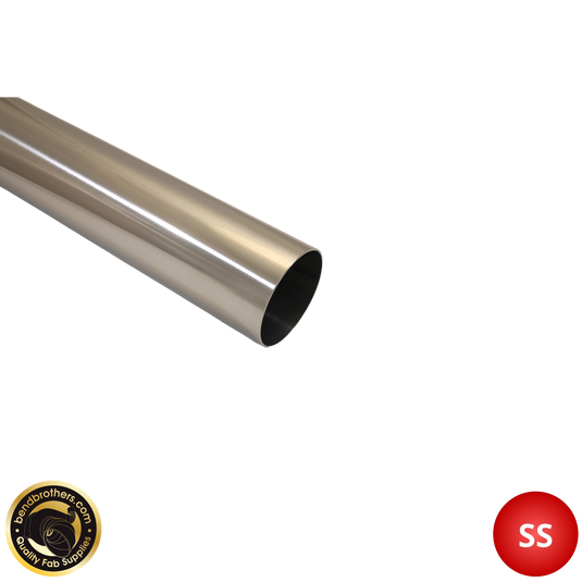 3 inch 304 stainless steel exhaust tube 1.6mm wall polished finish